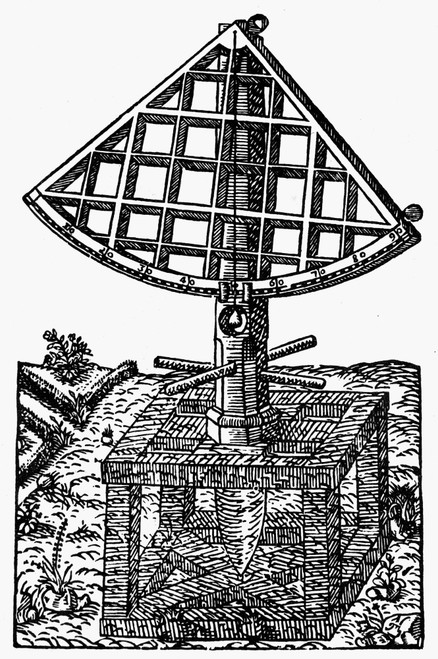 Tycho Brahe'S Quadrant. /Nwoodcut From His 'Astronomiae Instauratae Mechanica', Nuremberg, Germany, 1598. Poster Print by Granger Collection - Item # VARGRC0064495