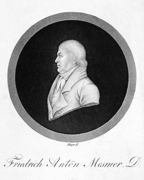 Franz Mesmer (1734-1815). /Nfriedrich Anton Mesmer. Austrian Physician. Aquatint Engraving, German, 1814. Poster Print by Granger Collection