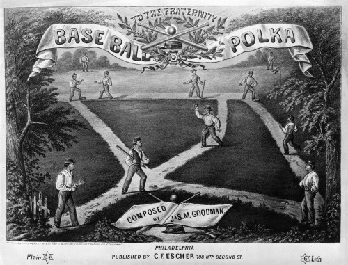 Baseball Polka, 1867. /Nsong Sheet For 'Baseball Polka' By James M. Goodman, 1867. Poster Print by Granger Collection - Item # VARGRC0176536