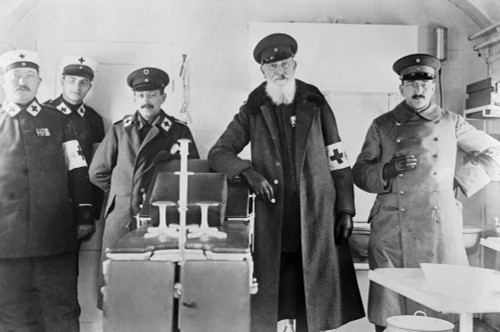 Wwi: Hospital, C1914. /Nthe Medical Staff On Board Kaiserin Augusta Victoria'S Hospital Train. Photograph, C1914. Poster Print by Granger Collection - Item # VARGRC0353605