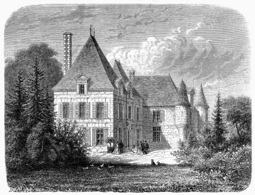 France: Wine Ch_teau, 1868. /Nch_teau Haut-Brion In The Graves Area Near Bordeaux. Wood Engraving, French, 1868. Poster Print by Granger Collection - Item # VARGRC0101690