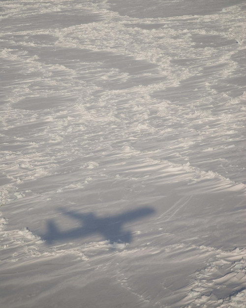 Shadow of plane on frozen Bering Sea Poster Print by Science Source - Item # VARSCIBL4698