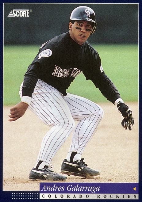 Andres Galarraga (1961- ). /Nvenezuelan Baseball Player. Featured On A Baseball Card As A Member Of The Colorado Rockies, 1993. Poster Print by Granger Collection - Item # VARGRC0115328