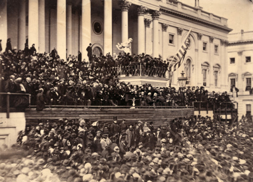 Lincoln'S Inauguration, 1865. /Nthe Second Inauguration Of Abraham Lincoln As President Of The United States, At Washington, D.C., On 4 March 1865. Photographed By Alexander Gardner. Poster Print by Granger Collection - Item # VARGRC0326078
