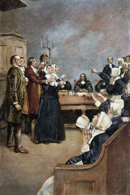 Trial Of Two Witches,/Nsalem, Massachusetts, In 1692. Illustration By Howard Pyle. Poster Print by Granger Collection - Item # VARGRC0010119