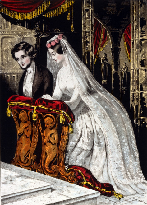 Church Wedding, 1846 Poster Print by Science Source