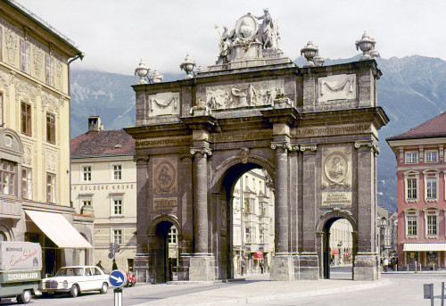 Austria: Innsbruck. /Ntriumphal Arch, Built In 1765. Poster Print by Granger Collection - Item # VARGRC0055729