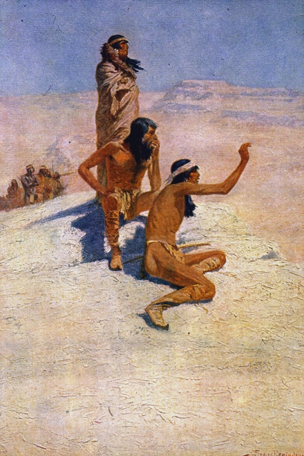 Cabeza De Vaca (C1490-C1557). /N�Lvar N�_ez Cabeza De Vaca. Spanish Explorer. Cabeza De Vaca In The Desert. Painting, 1905, By Frederic Remington. Poster Print by Granger Collection - Item # VARGRC0023095