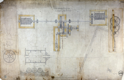 Brooklyn Bridge: Diagram. /Ndiagram Of The Machinery For Hoisting Stone During The Construction Of The Brooklyn Bridge, C1880. Poster Print by Granger Collection - Item # VARGRC0167082