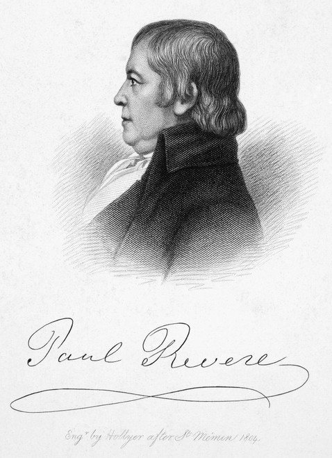 Paul Revere (1735-1818). /Namerican Engraver, Silversmith, And Revolutionary Patriot. Steel Engraving After Charles Balthazar Julien Fevret De Saint-M_Min. Poster Print by Granger Collection - Item # VARGRC0035003