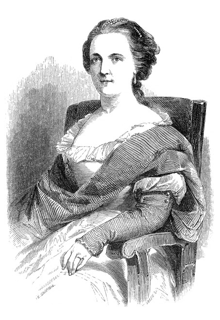 Deborah Read Franklin /N(1708-1774). Mrs. Benjamin Franklin. Wood Engraving, 1852. Poster Print by Granger Collection - Item # VARGRC0067457