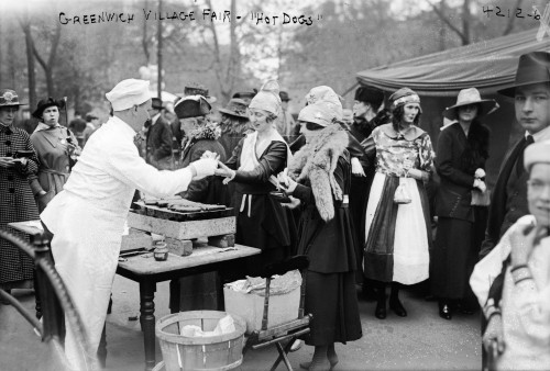 Greenwich Village, C1920. /Nwomen Buying Hot Dogs On The Street In Greenwich Village In New York City. Photograph, C1920. Poster Print by Granger Collection - Item # VARGRC0323145
