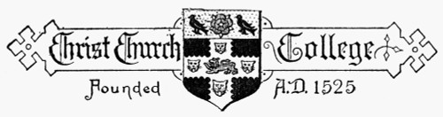 Oxford: Coat Of Arms. /Ncoat Of Arms Of Christ Church College, Oxford University, Oxford, England. Wood Engraving, English, C1885. Poster Print by Granger Collection - Item # VARGRC0094641