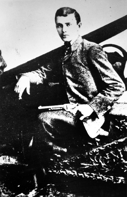 Robert Ford (C1861-1892). /Namerican Desperado. Ford Posing With The .44 Revolver, A Gift From Jesse James, With Which He Would Kill The Gang Leader In 1882 For A $10,000 Reward. Poster Print by Granger Collection - Item # VARGRC0032431