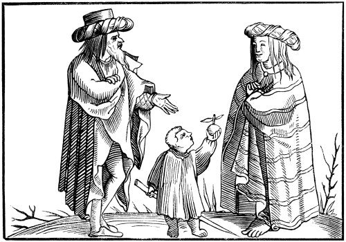Gypsy Family, 1552. /Nwoodcut From Munster'S "Cosmographia Universalis", Basle, 1552. Poster Print by Granger Collection - Item # VARGRC0066236