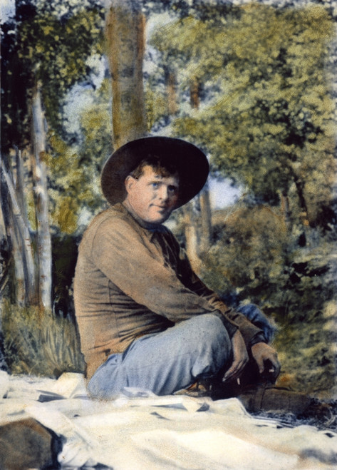 Jack London (1876-1916). /Noil Over A Photograph Taken In 1914. Poster Print by Granger Collection - Item # VARGRC0065347