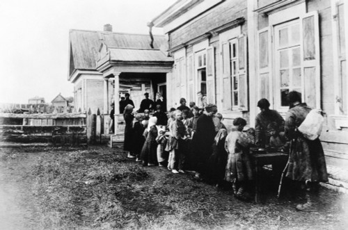 Russia: Famine, 1892. /Nrussian Peasants Being Fed By The Red Cross In Niji Province, Russia, During The Famine Of 1892. Photograph, 1892. Poster Print by Granger Collection - Item # VARGRC0176139 Russia: Famine, 1892. /Nrussian Peasants Being Fed By The Red Cross In Niji Province, Russia, During The Famine Of 1892. Photograph, 1892. Poster Print by Granger Collection - Item # VARGRC0176139