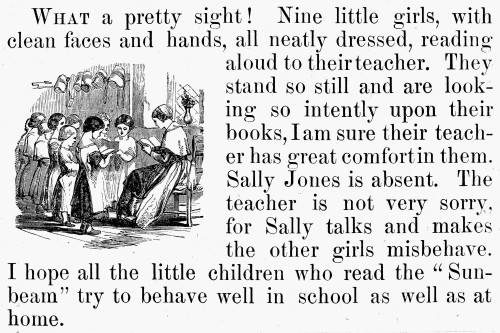 Elementary School, 1860. /Nwood Engraving, American, C1860. Poster Print by Granger Collection - Item # VARGRC0077409
