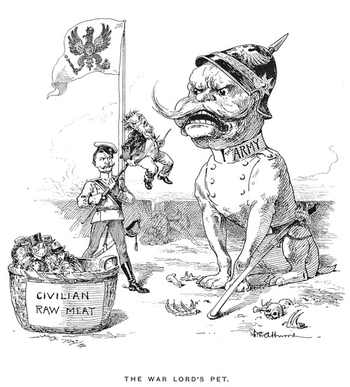William Ii (1859-1941). /Nemperor Of Germany, 1888-1918. American Cartoon From 1897 Commenting On The Buildup Of The German Army. 'The War Lord'S Pet.' Poster Print by Granger Collection - Item # VARGRC0017441