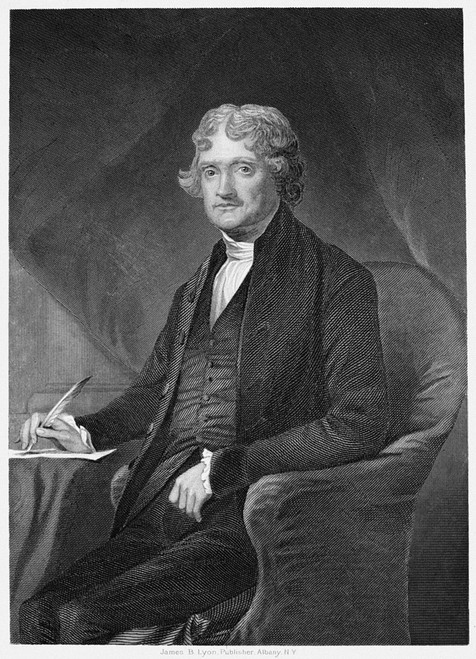 Thomas Jefferson /N(1743-1826). Third President Of The United States. Steel Engraving, 19Th Century. Poster Print by Granger Collection - Item # VARGRC0002763