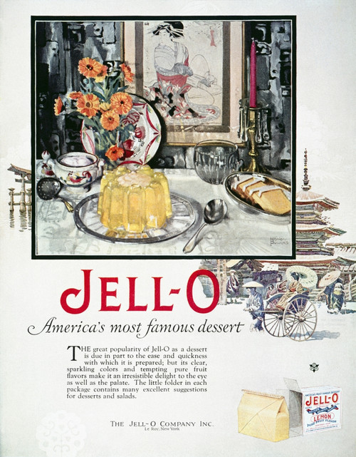 Jell-O Advertisement, 1926. /N'America'S Most Famous Dessert.' From An American Magazine. Poster Print by Granger Collection - Item # VARGRC0049332