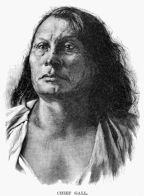 Gall (C1840-C1894). /Nnative American Sioux Chief. Line Engraving, 1890, After A Photograph. Poster Print by Granger Collection - Item # VARGRC0037503