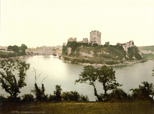 Wales: Pembroke Castle. /Nthe Medieval Castle At Pembroke, Wales. Photochrome, 1890S. Poster Print by Granger Collection - Item # VARGRC0106833
