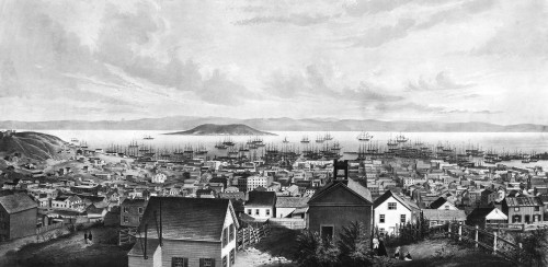 San Francisco, 1852. /Na View Of The San Francisco Bay. Lithograph, 1852. Poster Print by Granger Collection - Item # VARGRC0006186