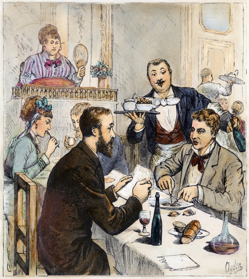Paris: Restaurant Bouvier. /Nwood Engraving, C1860. Poster Print by Granger Collection - Item # VARGRC0076626