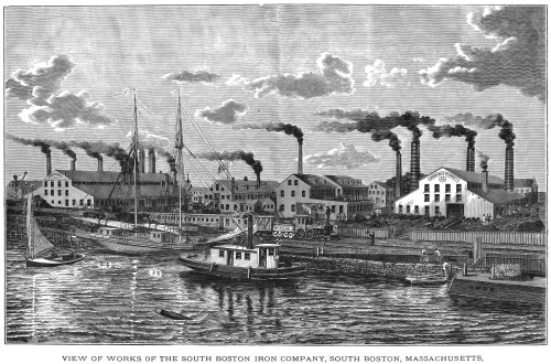 Boston: Iron Foundry, 1876. /Nan Iron Foundry In Boston, Massachusetts. Wood Engraving, American, 1876. Poster Print by Granger Collection - Item # VARGRC0051417