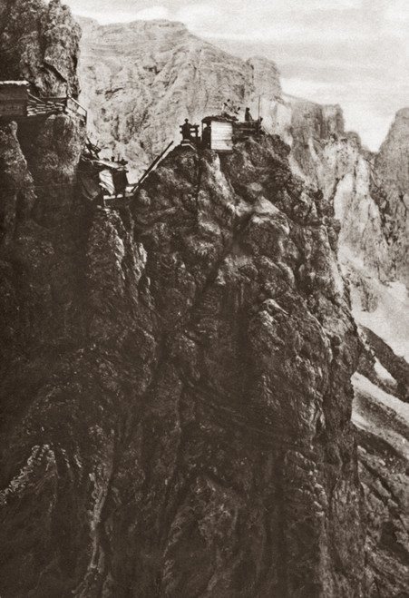 World War I: Italian Alps. /Nan Italian Telegraph Station At The Summit Of A Peak In The Alps During World War I. Photograph, C1917. Poster Print by Granger Collection - Item # VARGRC0408075