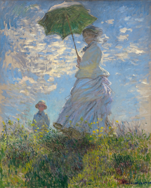 Monet: Woman With Parasol. /Noil On Canvas, Claude Monet, 1875. Poster Print by Granger Collection - Item # VARGRC0433783