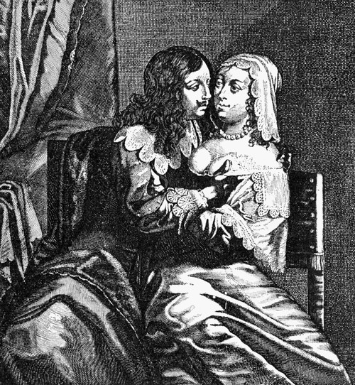 Lovers, 17Th Century. /N'The Hour Of Fulfillment.' Copper Engraving, French, 17Th Century. Poster Print by Granger Collection - Item # VARGRC0079485