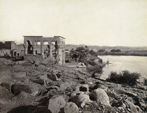 Egypt: Island Of Philae. /Ntrajan'S Kiosk On The Island Of Philae In The Nile River, Egypt. Photograph By Francis Frith, C1860. Poster Print by Granger Collection - Item # VARGRC0129133