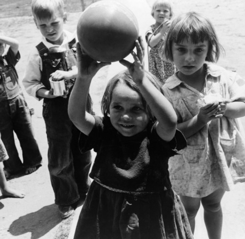 Migrant Children, 1939. /Nchildren Playing In Nursery School At A Camp For Migrant Workers, Tulare County, California. Photograph By Dorothea Lange, May 1939. Poster Print by Granger Collection - Item # VARGRC0123761