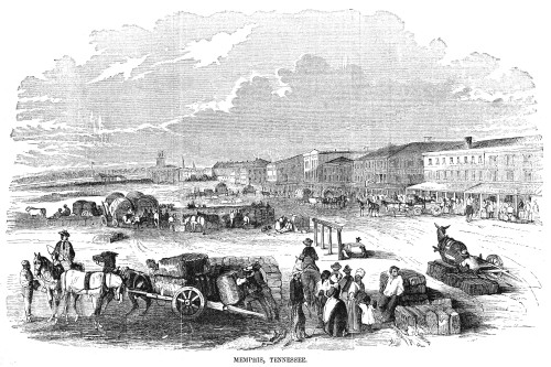 Memphis, Tennessee, 1855. /Nbringing Cotton To The Levee At Memphis, Tennessee. Wood Engraving, American, 1855. Poster Print by Granger Collection - Item # VARGRC0050751