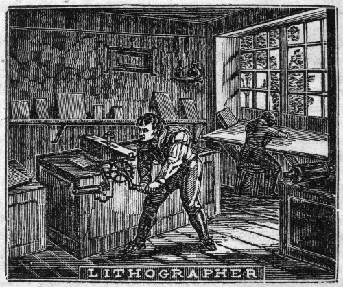 Lithography, C1840. /Nwood Engraving, C1840. Poster Print by Granger Collection - Item # VARGRC0080811