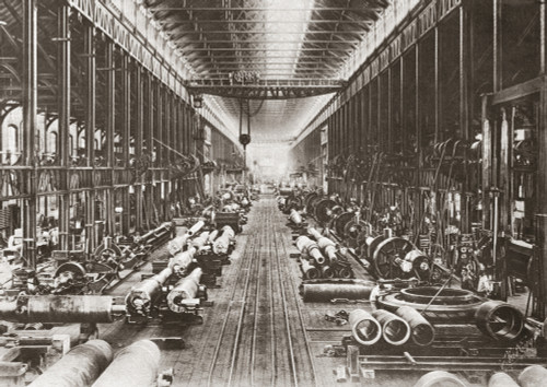 Wwi: Munitions Plant, C1917. /Nmunitions Plant At The Bethlehem Steel Works, Finishing Great Guns To Send To France During World War I. Photograph, C1917. Poster Print by Granger Collection - Item # VARGRC0408279