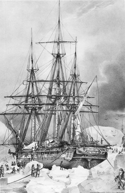 D'Urville's Ship Stuck in Antarctic Ice, 1838 Poster Print by Science Source - Item # VARSCIBX1016