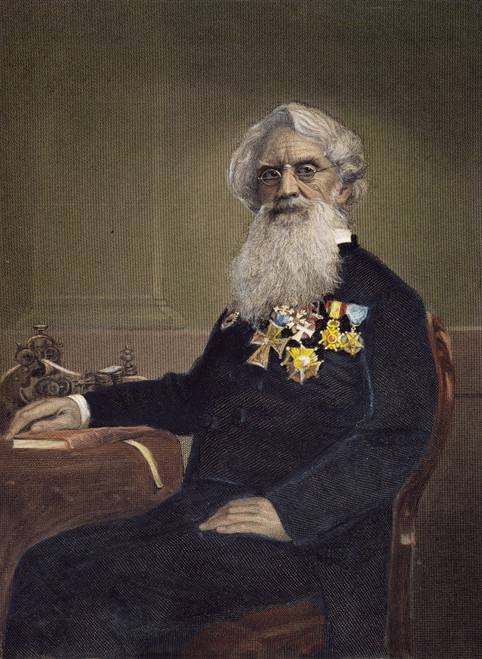 Samuel F.B. Morse (1791-1872). /Namerican Artist And Inventor. Color Engraving, 1872. Poster Print by Granger Collection - Item # VARGRC0049903