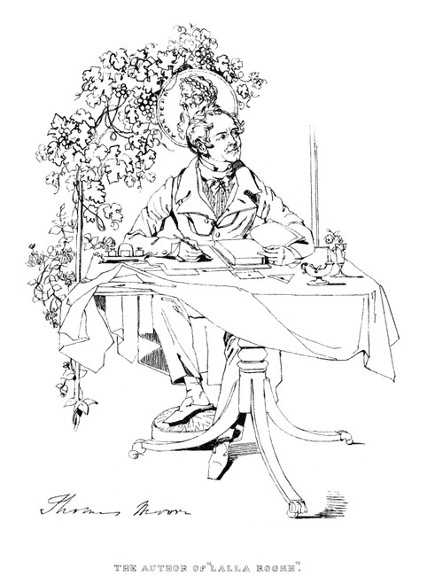 Thomas Moore (1779-1852). /Nirish Poet. Drawing, C1830, By Daniel Maclise. Poster Print by Granger Collection - Item # VARGRC0070142
