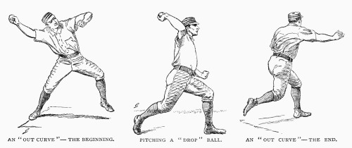 Baseball Pitching, 1889. /Npositions Of A Baseball Pitcher. Wood Engravings, American, 1889. Poster Print by Granger Collection - Item # VARGRC0101159