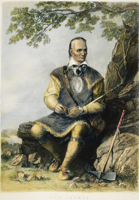 Red Jacket (1758?-1830)./Nseneca Chief Sagoyewatha: Steel Engraving, American, 19Th Century. Poster Print by Granger Collection - Item # VARGRC0065166