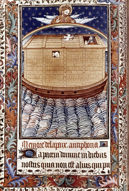 Noah'S Ark With Rainbow. /Nnorman French Manuscript Illumination, C1440-50. Poster Print by Granger Collection - Item # VARGRC0023929