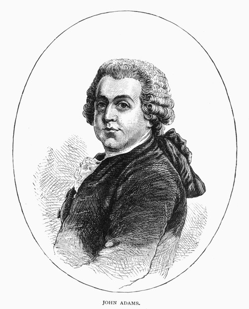 John Adams (1735-1826). /Nsecond President Of The United States. Line Engraving, 19Th Century. Poster Print by Granger Collection - Item # VARGRC0089763