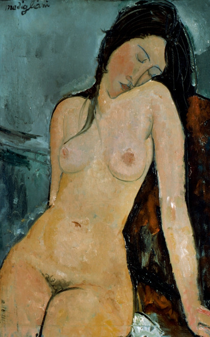 Modigliani: Nude, C1917. /Noil On Canvas By Amedeo Modigliani, C1917. Poster Print by Granger Collection - Item # VARGRC0020249
