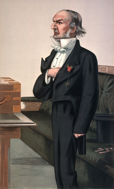 William Gladstone /N(1809-1898). English Statesman. Speaking In The House Of Commons. Caricature Lithograph, 1879, By 'Spy' (Sir Leslie Ward). Poster Print by Granger Collection - Item # VARGRC0045581