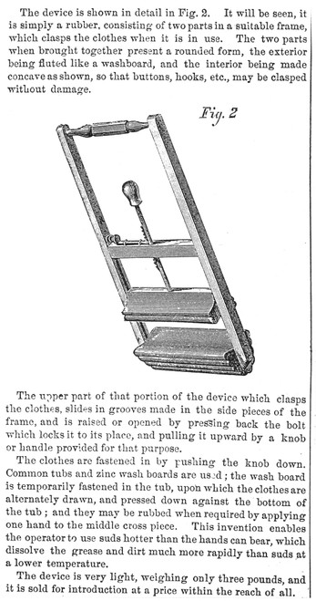 Washboard, 1870. /Na Newly-Patented Washing Board. Wood Engraving From An American Magazine Of 1870. Poster Print by Granger Collection - Item # VARGRC0048620