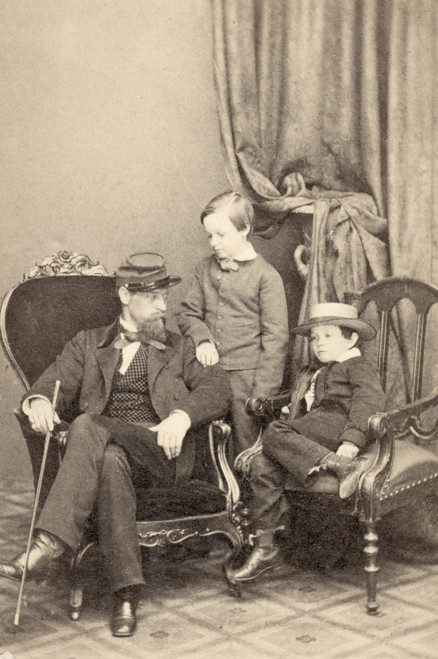 Willie & Tad Lincoln, 1862. /Nwillie (Center) And Tad Lincoln (Right), Sons Of President Abraham Lincoln, Pose With Their Mother'S Nephew, Lockwood Todd. Photographed By Mathew Brady, 1862. Poster Print by Granger Collection - Item # VARGRC0108903 Willie & Tad Lincoln, 1862. /Nwillie (Center) And Tad Lincoln (Right), Sons Of President Abraham Lincoln, Pose With Their Mother'S Nephew, Lockwood Todd. Photographed By Mathew Brady, 1862. Poster Print by Granger Collection - Item # VARGRC0108903