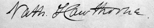 Nathaniel Hawthorne /N(1804-1864). American Writer. Undated Signature. Poster Print by Granger Collection - Item # VARGRC0174244 Nathaniel Hawthorne /N(1804-1864). American Writer. Undated Signature. Poster Print by Granger Collection - Item # VARGRC0174244